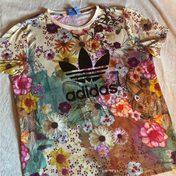 Adidas Floral Burst T-Shirt - Multicolor - Picture 9 of 10
